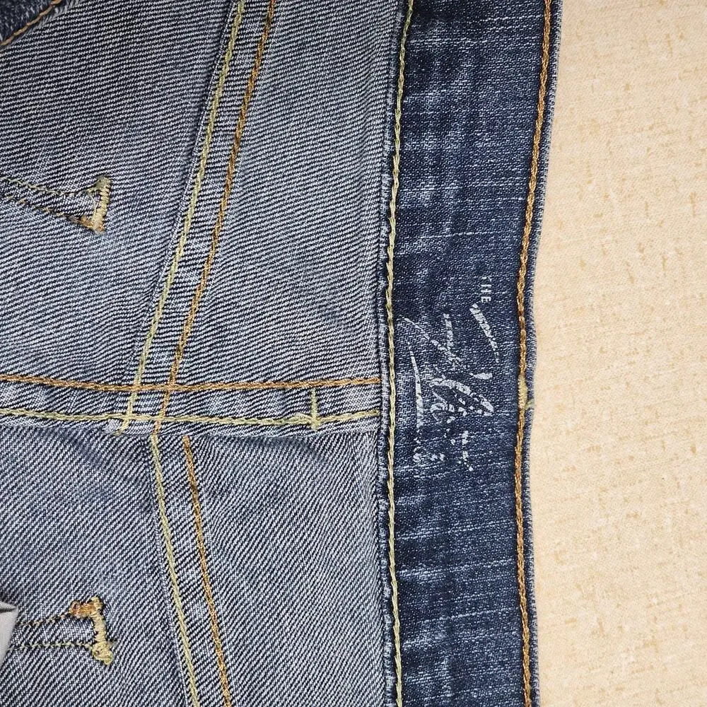 VINTAGE Old Navy Mid Rise Denim Bootcut Jeans Medium Indigo Women's 10 Short